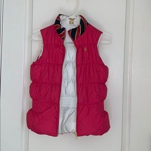 Reversible girls Ralph Lauren puffer vest sz 8-10